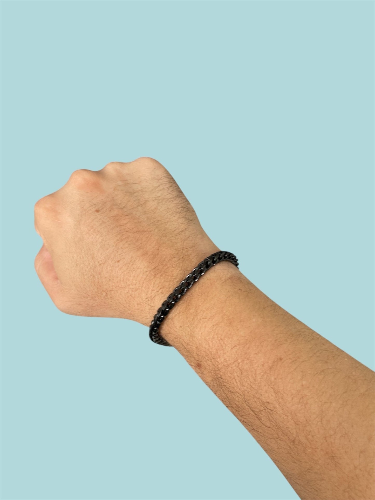 Pulseira Masculina em Aço Preta - Universo Maschio