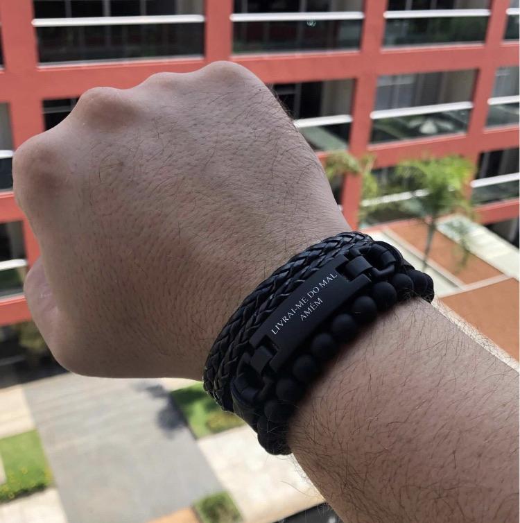 Kit de Pulseiras Livrai-me do Mal - Universo Maschio