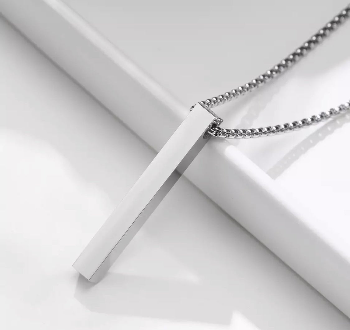 Cordão Masculino Prata c/ Pingente Personalizável - Universo Maschio