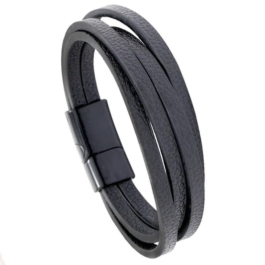 Pulseira Masculina Preta Turk - Universo Maschio