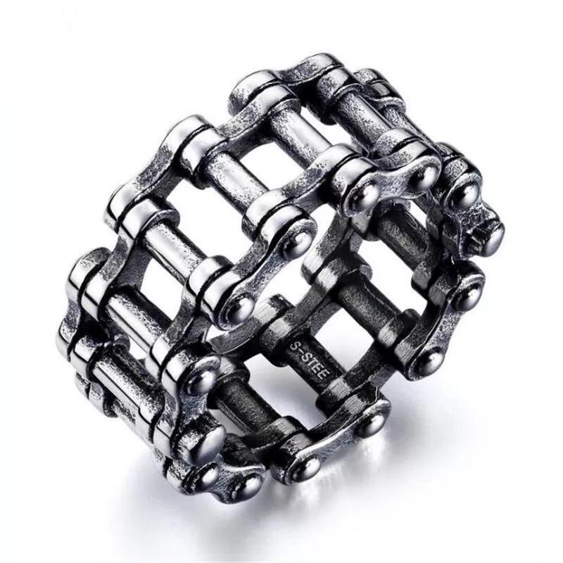 Anel Corrente 10mm em Aço - Universo Maschio