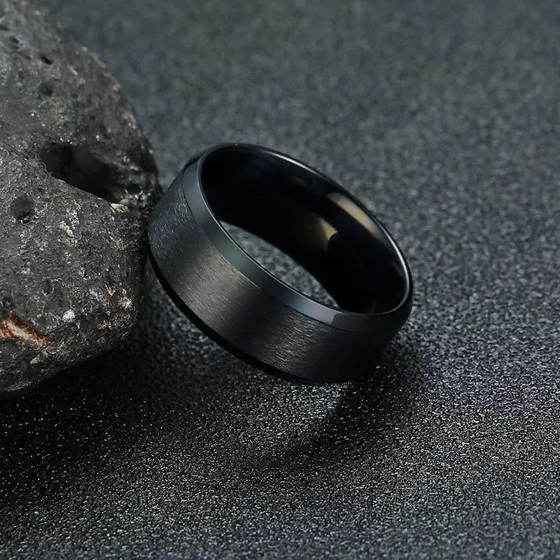 Anel Preto Masculino - Universo Maschio