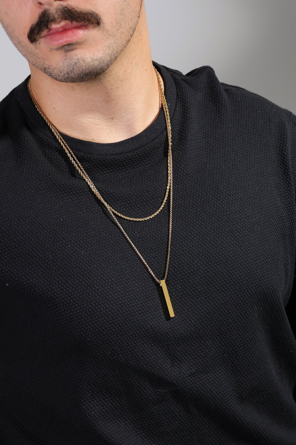 Cordão Masculino Duplo Gold - Universo Maschio