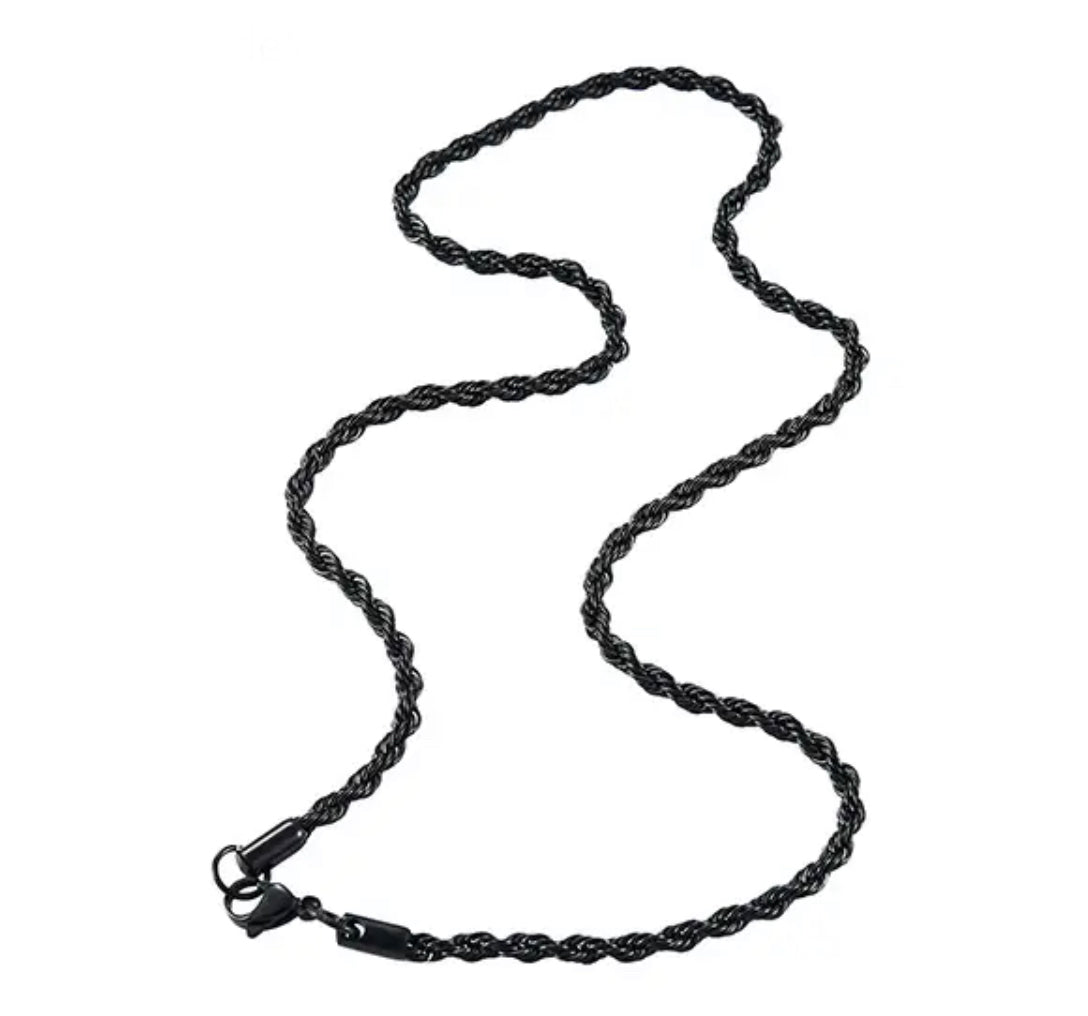 Cordão Masculino Preto - Universo Maschio