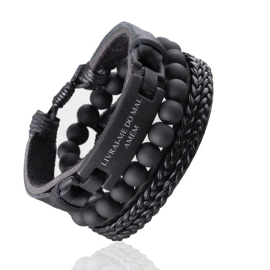 Kit de Pulseiras Livrai-me do Mal - Universo Maschio