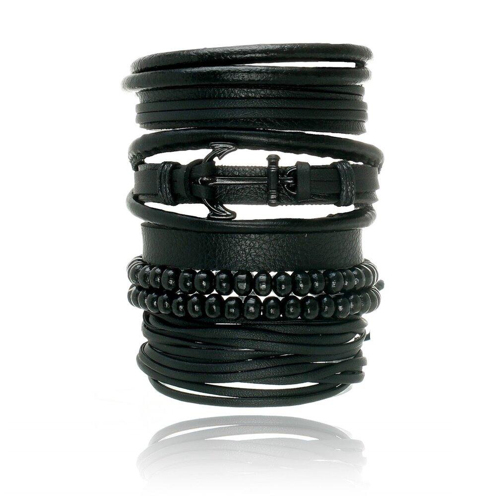 Kit de Pulseiras Universo Maschio Preta - Universo Maschio