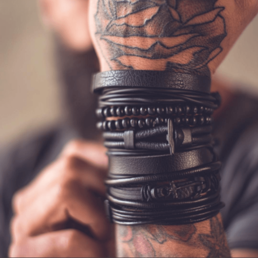 Kit de Pulseiras Universo Maschio Preta - Universo Maschio