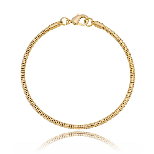 Pulseira de Aço Masculina Dourada - Universo Maschio