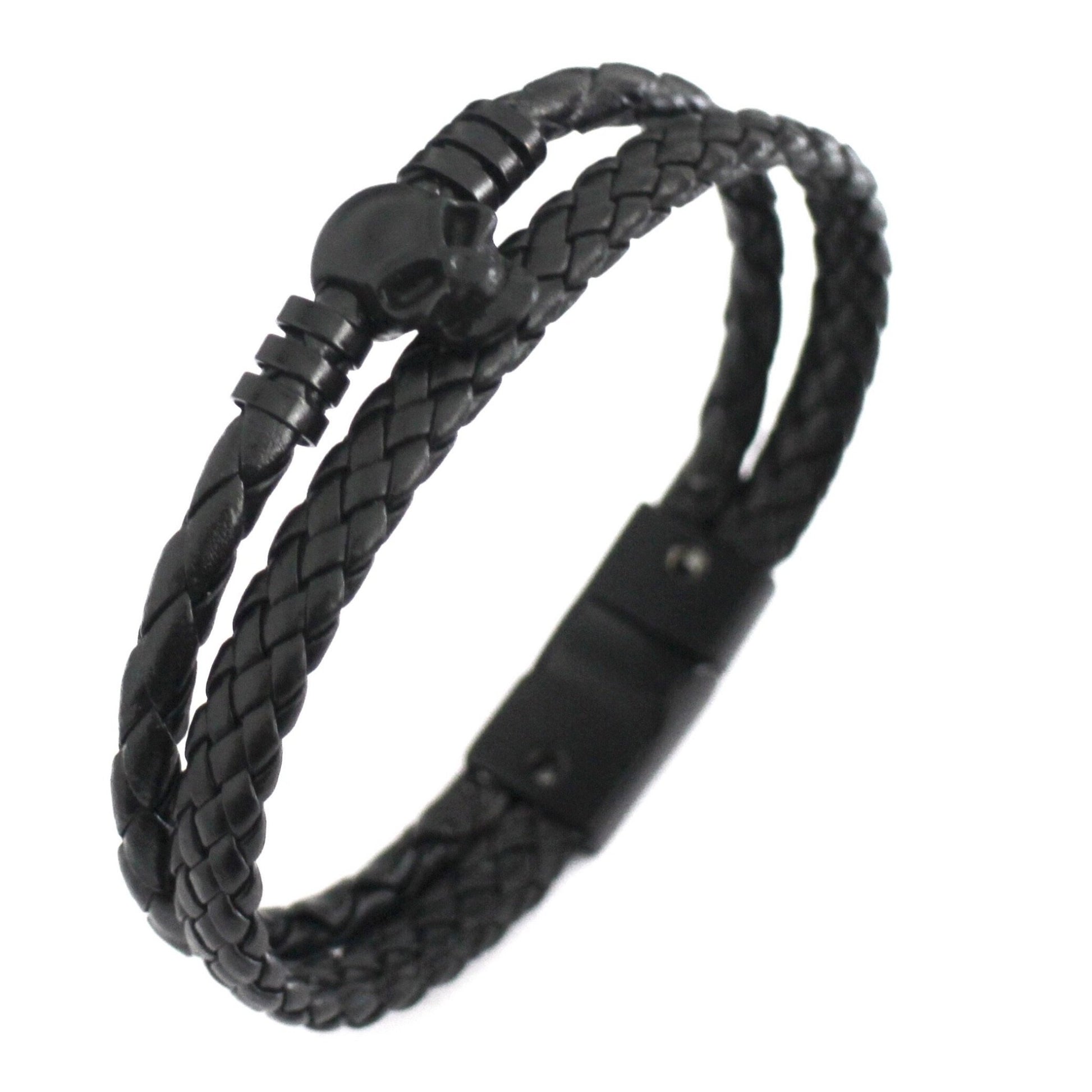 Pulseira de Couro Caveira Universo Maschio Cod. 07578 - Universo Maschio