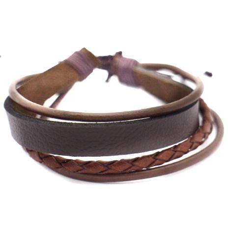 Pulseira de Couro Cod. 04107 - Universo Maschio