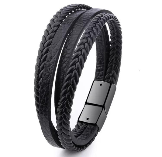 Pulseira Masculina Black Cod. 07746 - Universo Maschio