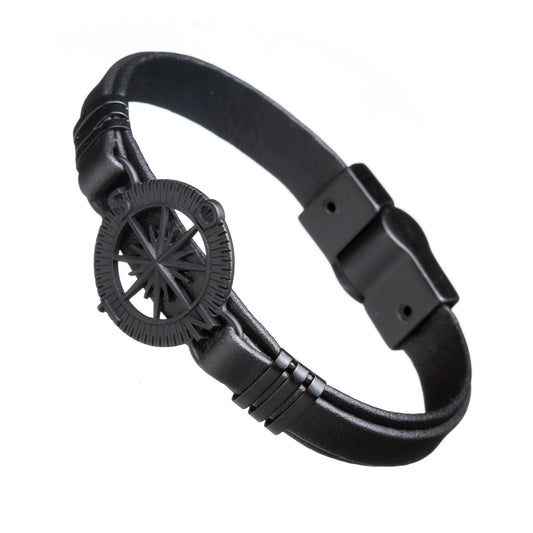 Pulseira Masculina Bússola Black - Universo Maschio