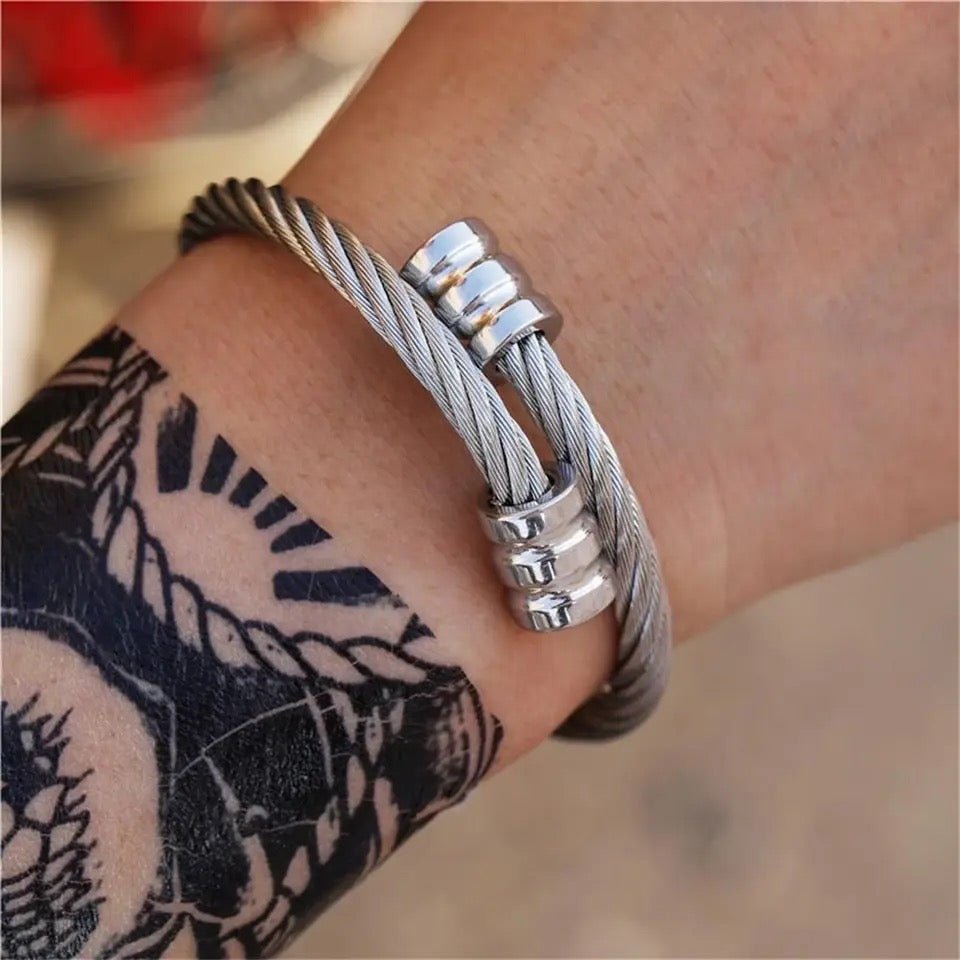Pulseira Masculina Prata - Universo Maschio