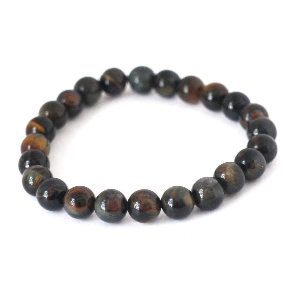Pulseira Pedra Natural Olho de Falcão Cod. 06560 - Universo Maschio
