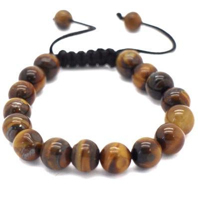 Pulseira Pedra Olho de Tigre Cod. 03947 - Universo Maschio